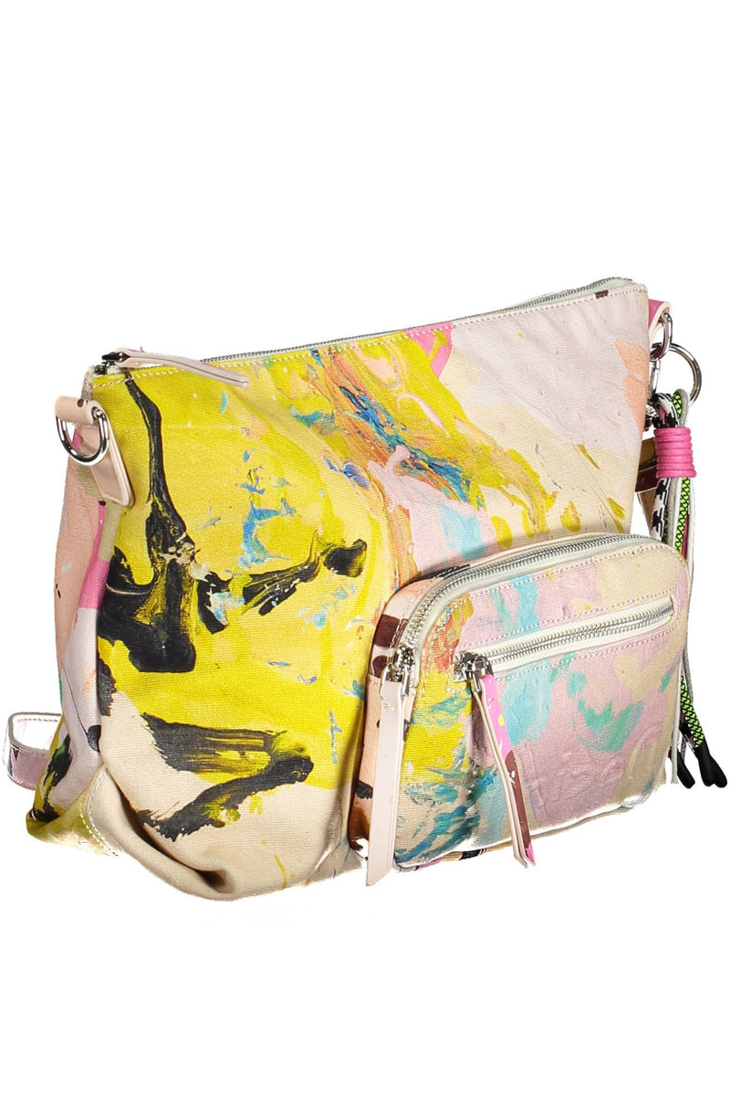 White Polyester Women Handbag Desigual