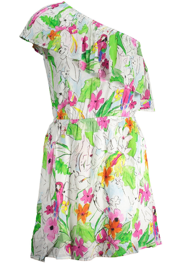 White Viscose Women Dress Desigual