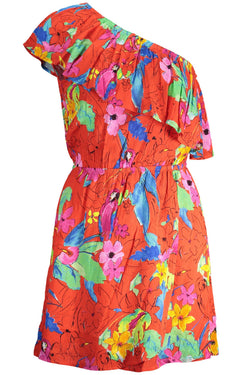 "Red Viscose Women Dress" Desigual