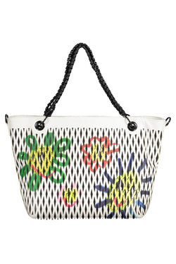 White Polyethylene Women Handbag Desigual