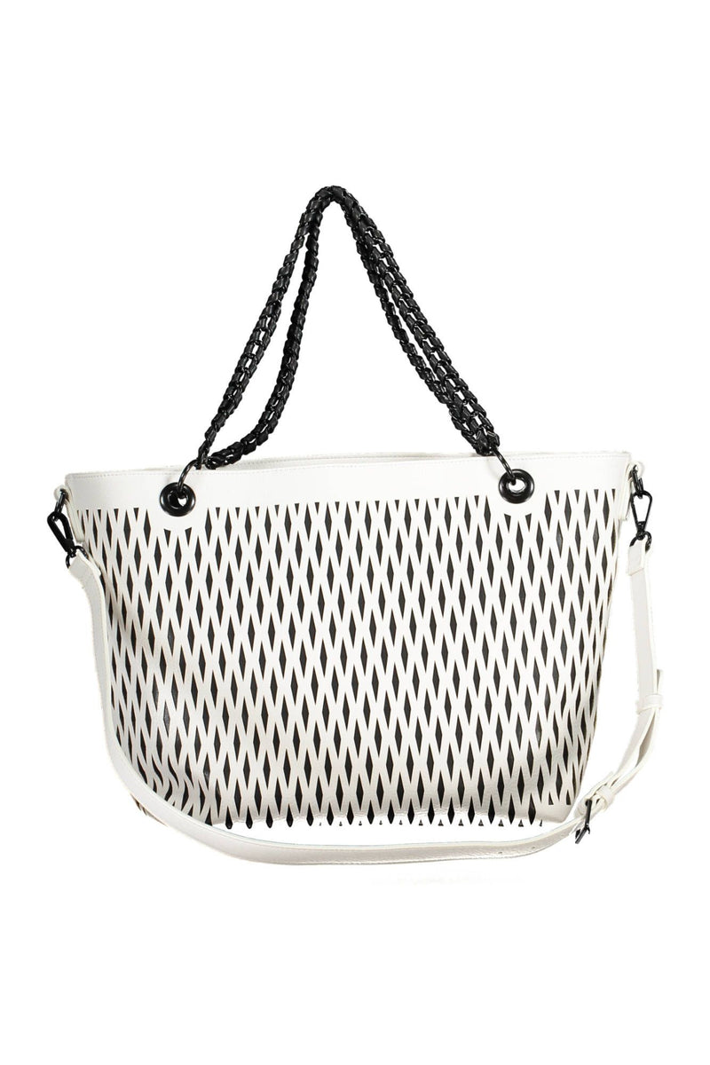 White Polyethylene Women Handbag Desigual