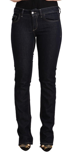 Chic Low Waist Skinny Jeans in Timeless Black GF Ferre