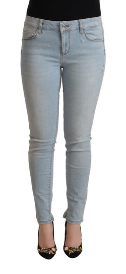 Light Blue Mid Waist Skinny Denim Liu Jo