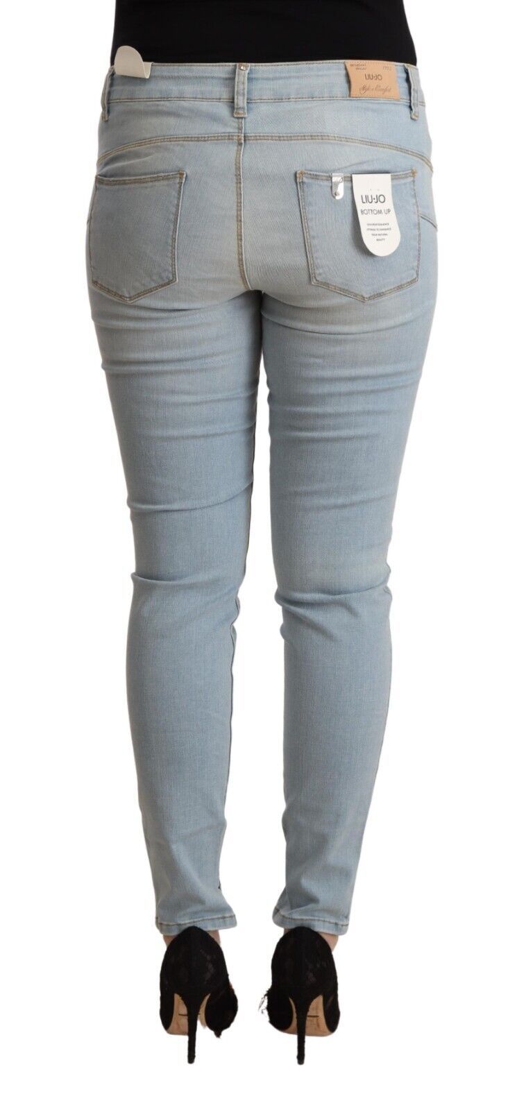 Light Blue Mid Waist Skinny Denim Liu Jo