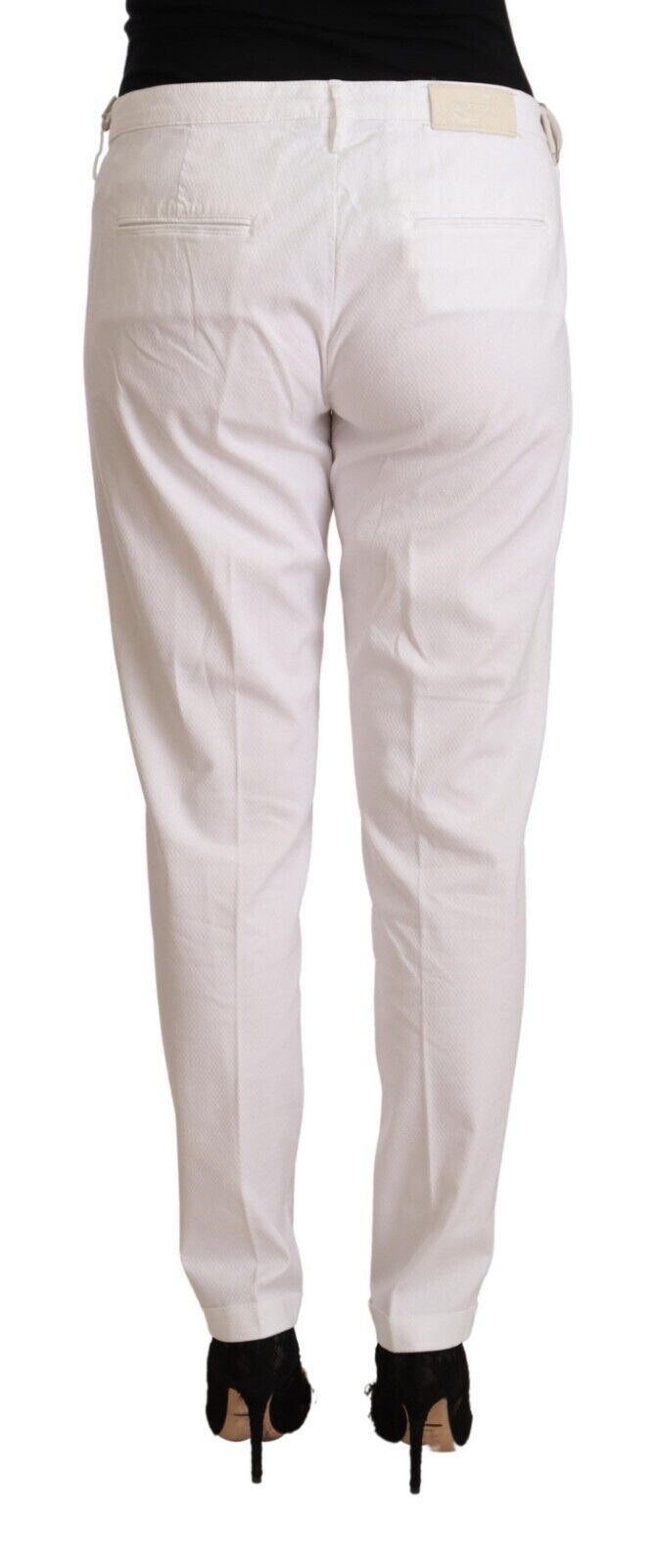 Elegant Mid Waist Tapered Trousers Jacob Cohen