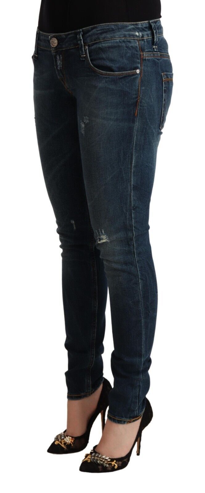 Chic Low Waist Skinny Denim Jeans Acht