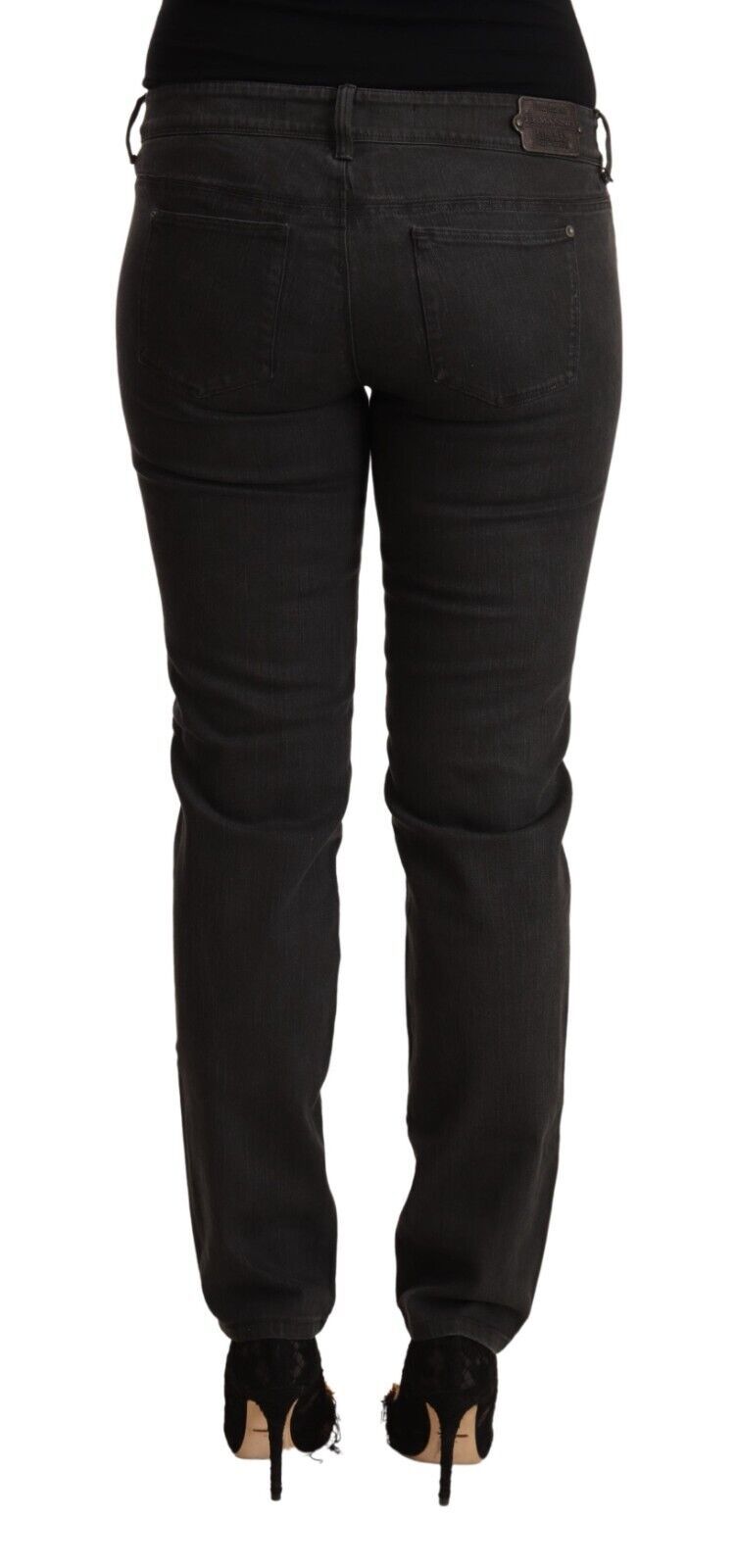 Chic Black Low Waist Skinny Denim Ermanno Scervino