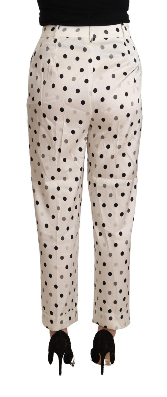 Chic High Waist Polka Dotted Tapered Pants Ermanno Scervino