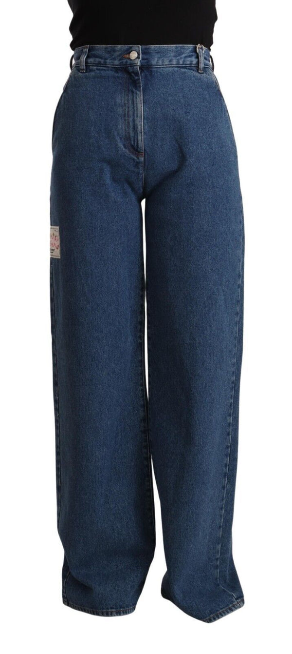 Chic High-Waist Boot Cut Denim GCDS