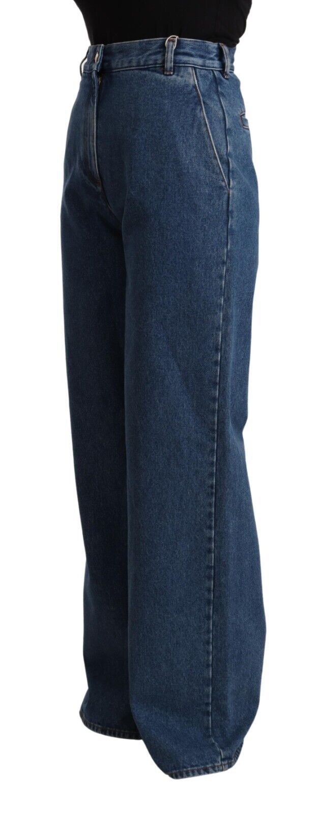 Chic High-Waist Boot Cut Denim GCDS