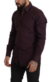 Regal Purple Slim Fit Dress Shirt Dolce & Gabbana