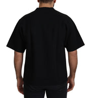 Elegant Black Cotton Blend Crewneck T-Shirt Dolce & Gabbana