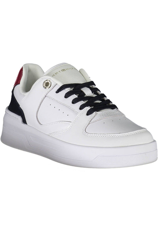 White Leather Women Sneaker Tommy Hilfiger