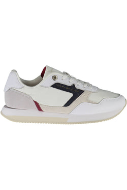 White Leather Women Sneaker Tommy Hilfiger