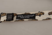 Elegant Car Print Silk Bow Tie Dolce & Gabbana