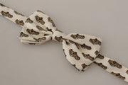 Elegant Car Print Silk Bow Tie Dolce & Gabbana