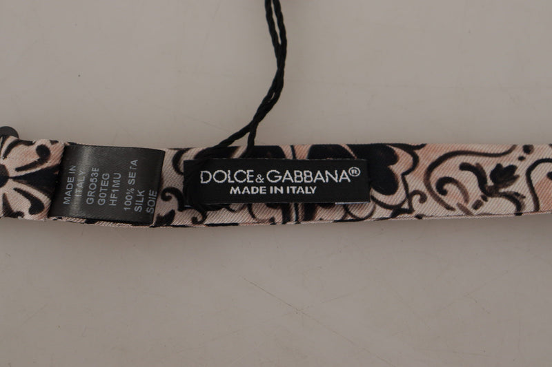 Elegant Multicolor Silk Bow Tie Dolce & Gabbana