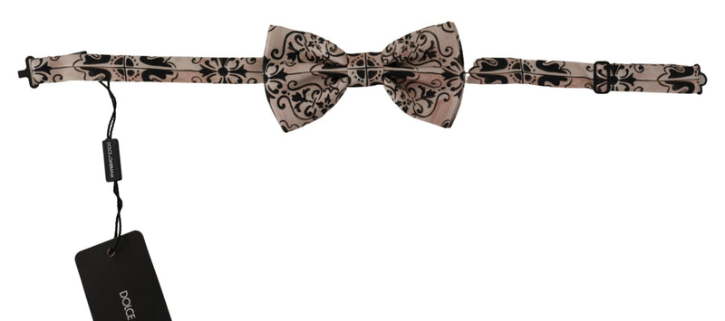 Elegant Multicolor Silk Bow Tie Dolce & Gabbana