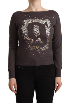 Elegant Wool Long Sleeve Sweater John Galliano