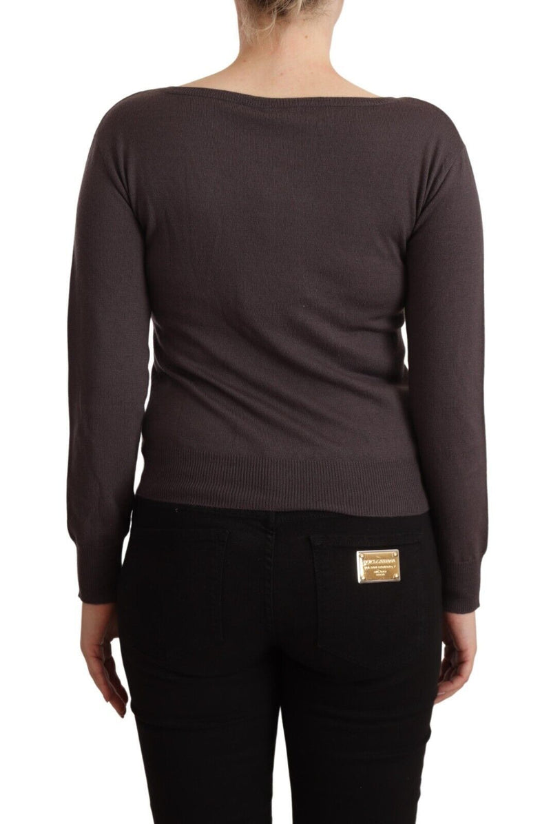 Elegant Wool Long Sleeve Sweater John Galliano