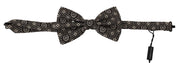 Elegant Black Silk Bow Tie Dolce & Gabbana