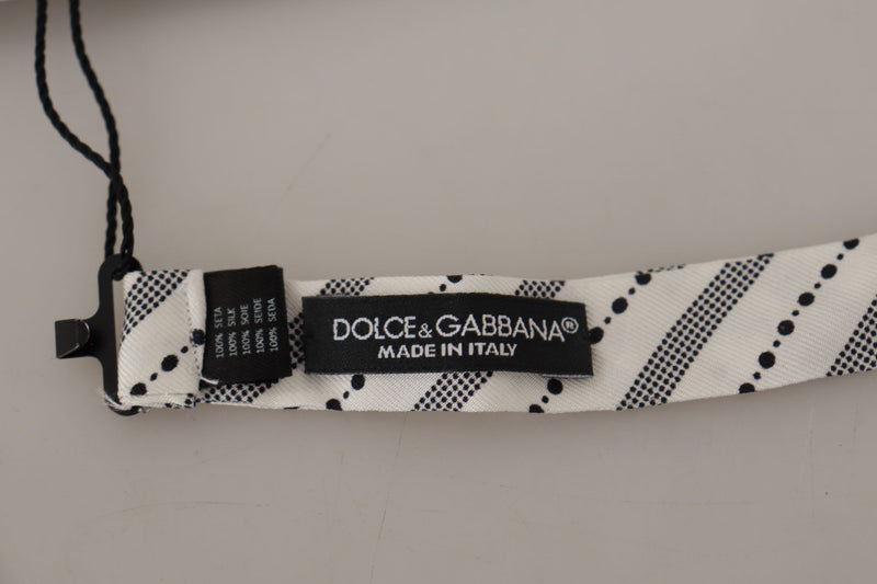 Chic Polka Dot Silk Bow Tie Dolce & Gabbana