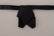 Elegant Black Silk Bow Tie Dolce & Gabbana