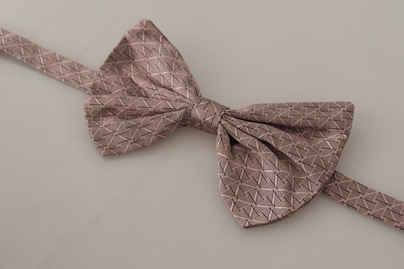 Elegant Silk Gray Bow Tie - Men's Formalwear Dolce & Gabbana