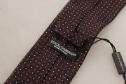 Elegant Geometric Silk Bow Tie Dolce & Gabbana