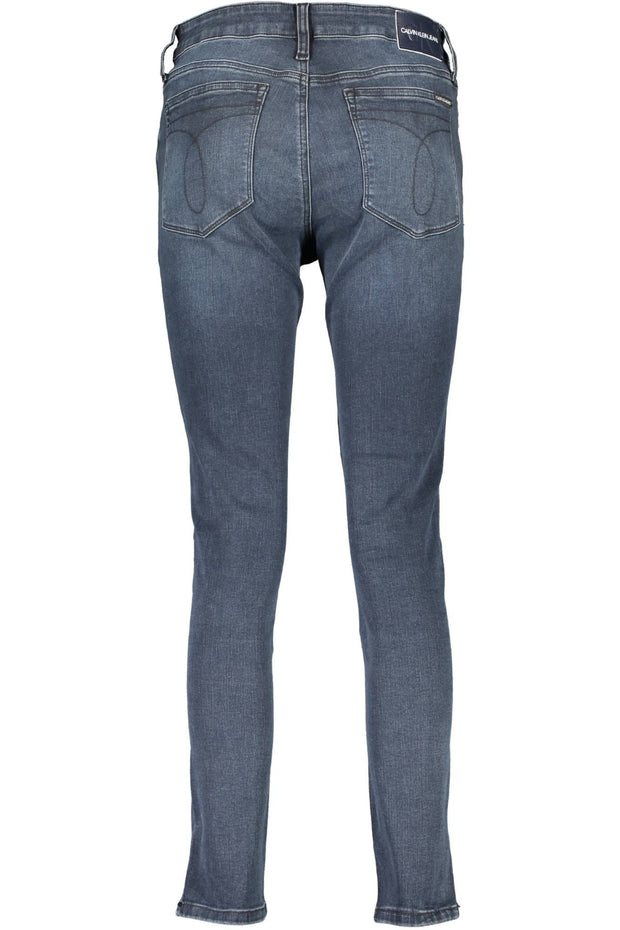 Blue Cotton Women Jeans Calvin Klein