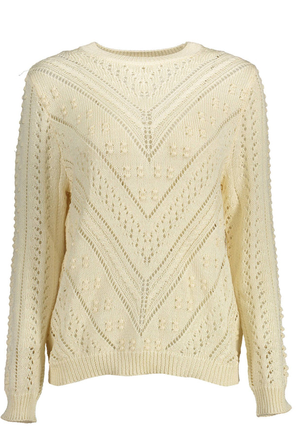 White Acrylic Women Sweater Kocca