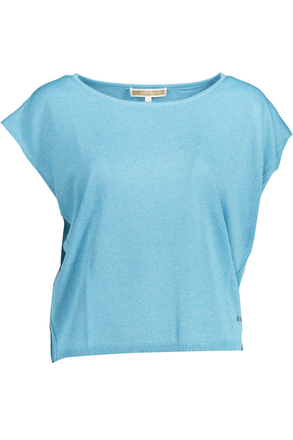 Light Blue Viscose Women Top Kocca