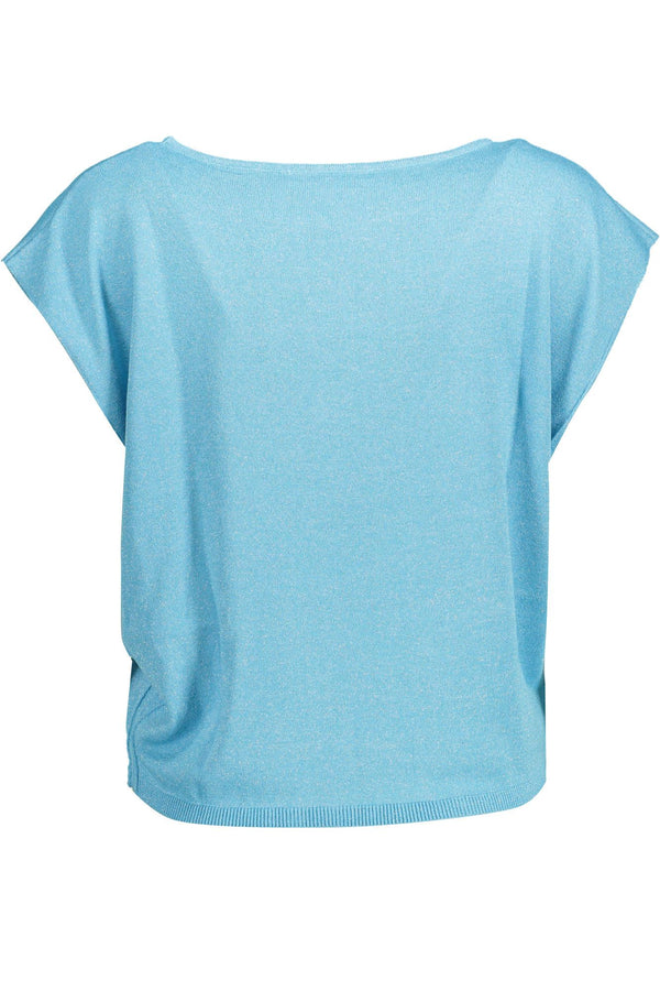 Light Blue Viscose Women Top Kocca