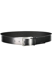 Black Leather Men Belt Calvin Klein