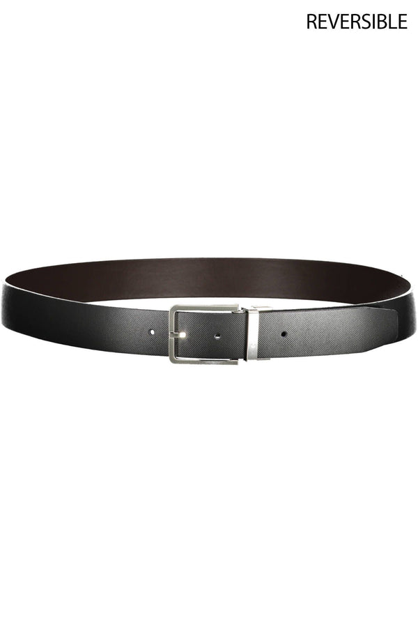 Brown Leather Men Belt Calvin Klein