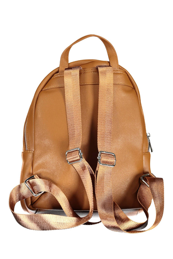 Brown Polyethylene Women Backpack BYBLOS