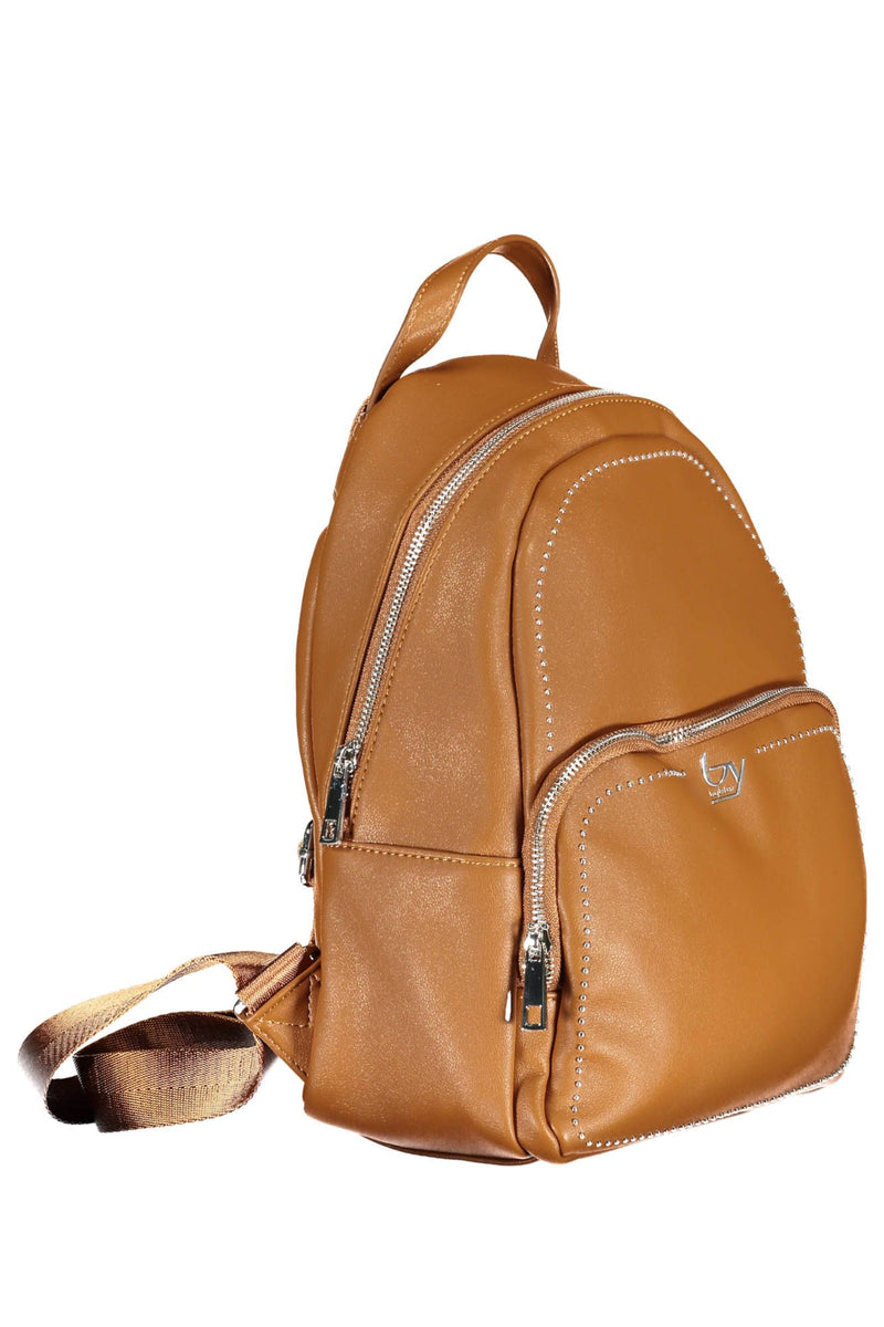 Brown Polyethylene Women Backpack BYBLOS