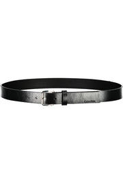 Black Leather Men Belt Calvin Klein