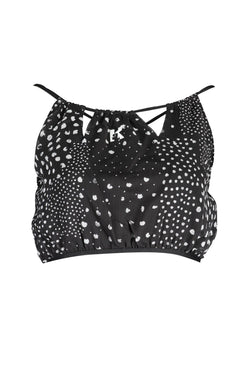 Black Polyester Women Top Karl Lagerfeld