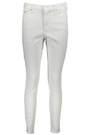 White Cotton Women Jeans Tommy Hilfiger