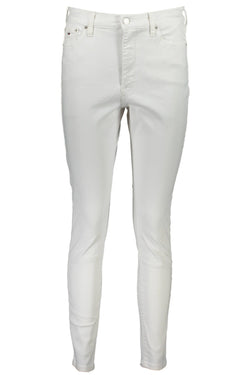 White Cotton Women Jeans Tommy Hilfiger