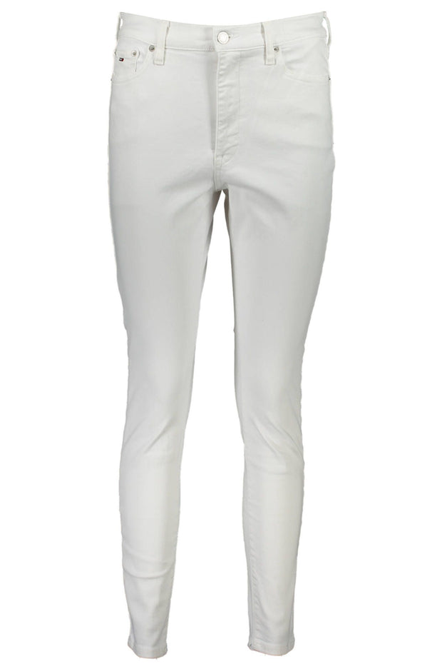 White Cotton Women Jeans Tommy Hilfiger