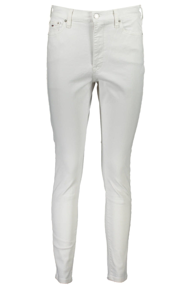 White Cotton Women Jeans Tommy Hilfiger