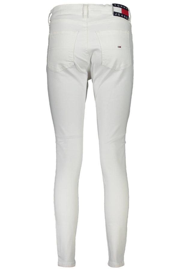 White Cotton Women Jeans Tommy Hilfiger