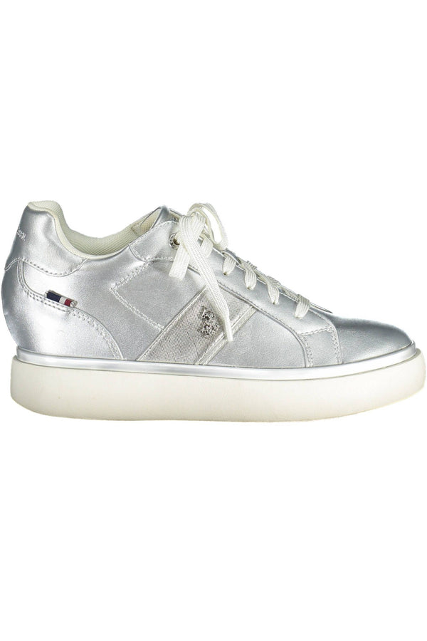 Silver Polyester Women Sneaker U.S. POLO ASSN.