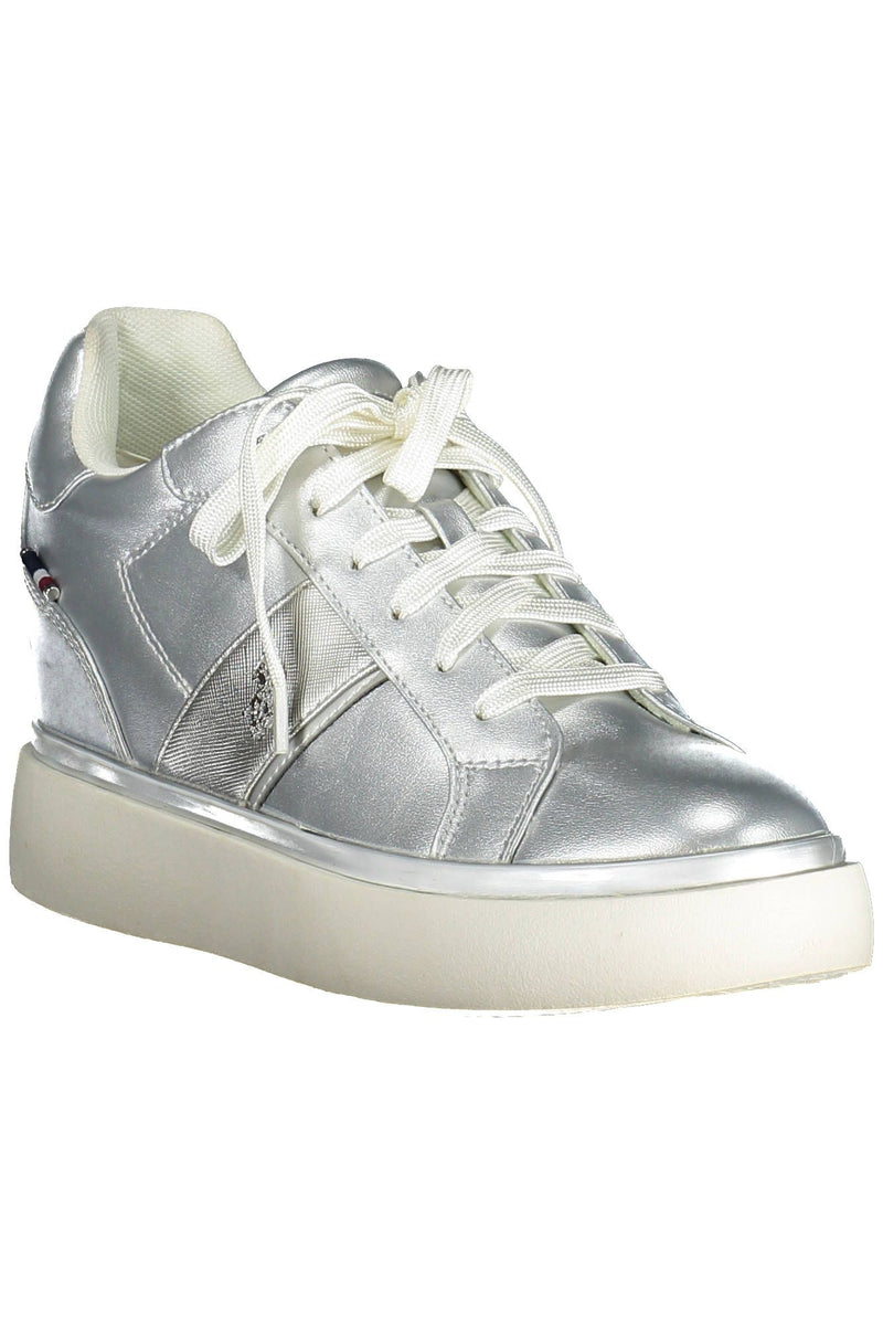 Silver Polyester Women Sneaker U.S. POLO ASSN.