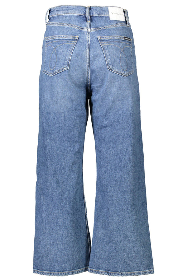 Blue Cotton Women Jeans Calvin Klein