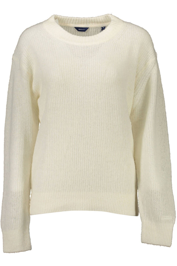 White Wool Women Sweater Gant