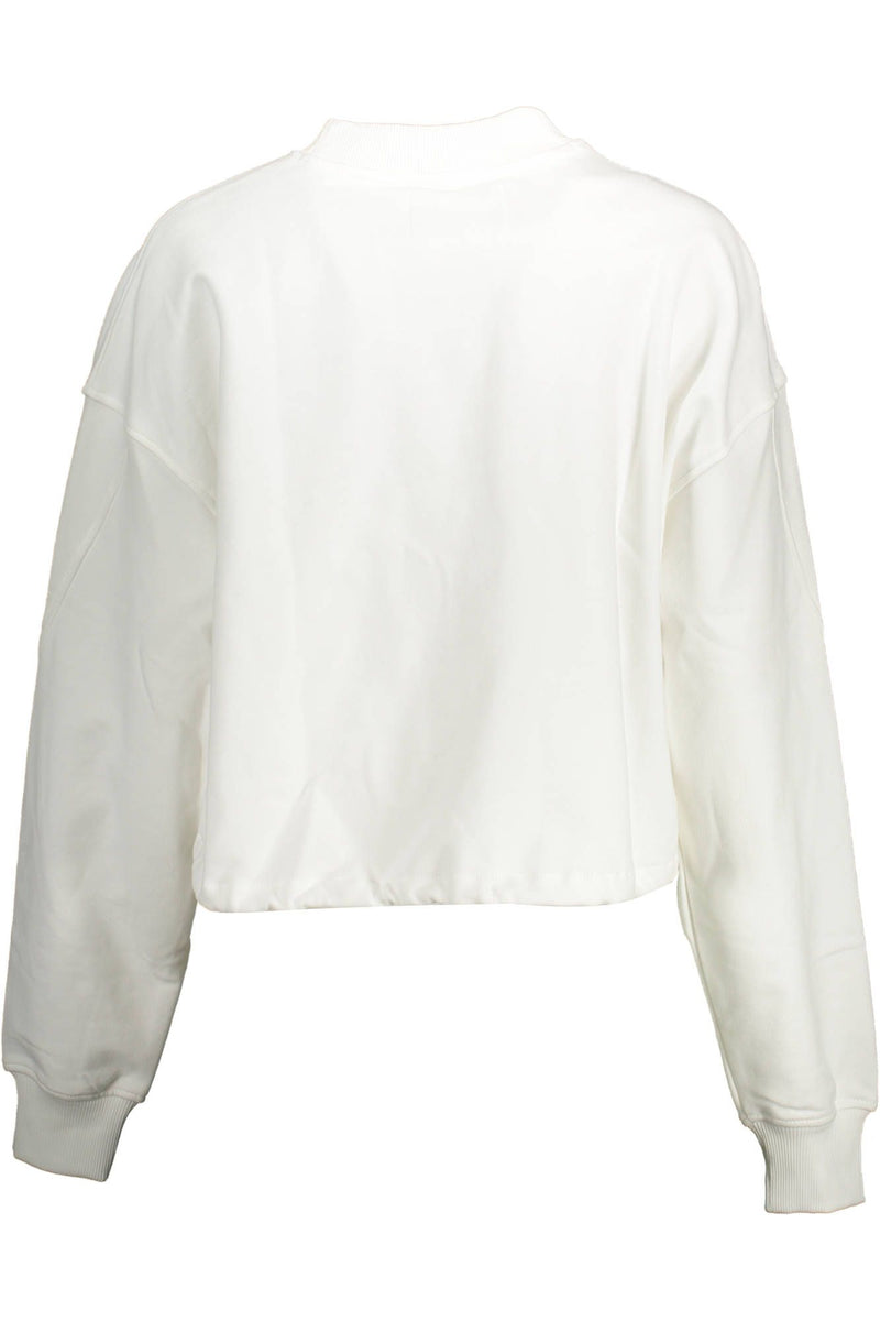 White Cotton Women Sweater Calvin Klein