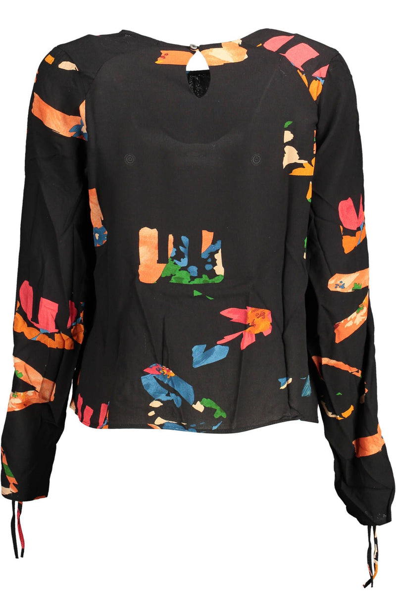 Black Viscose Women Sweater Desigual